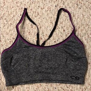 Grey / Purple Sportsbra